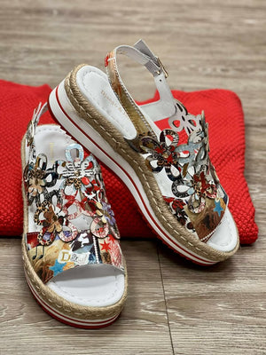 Aldo Summer Shoes 2018 D&J Aldo Collage Print Swank Shoes