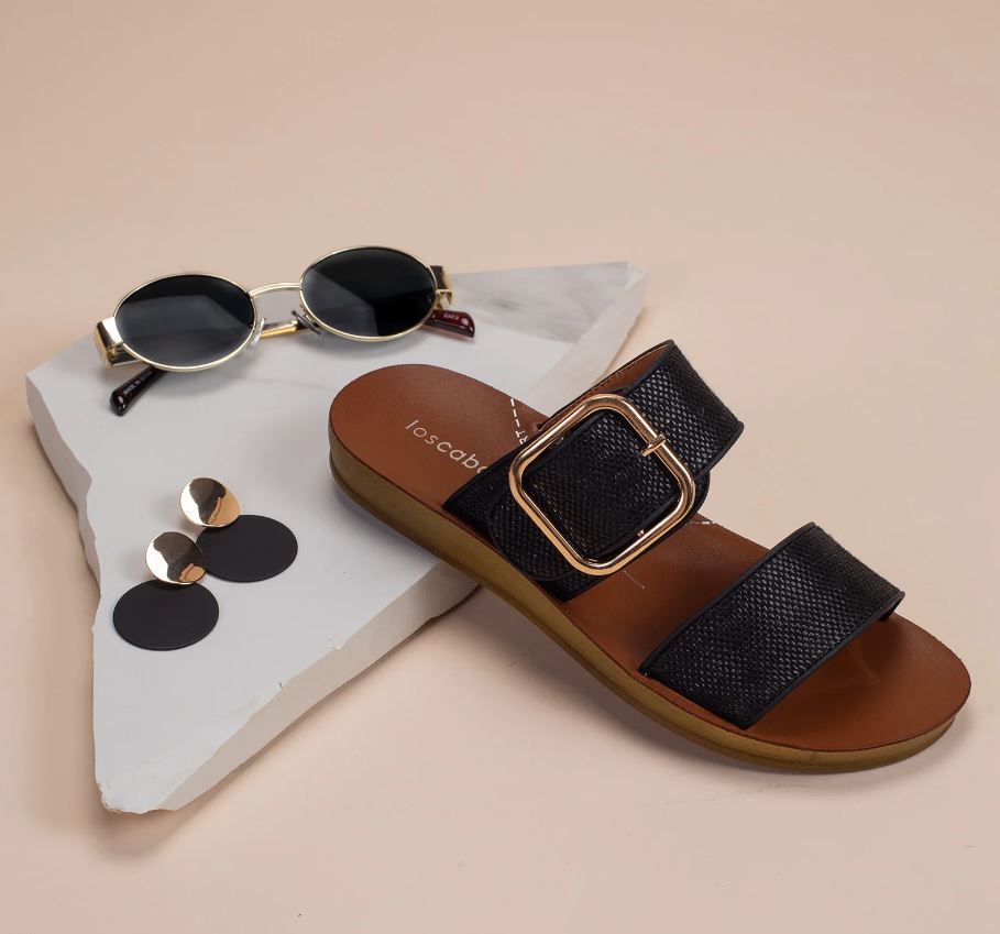 Los Cabos Doti Blk Raffia