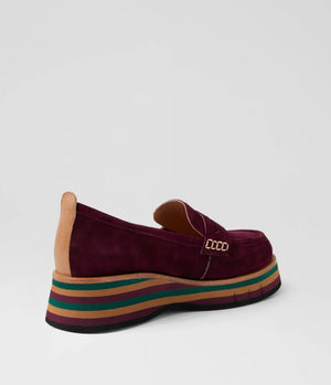 D&J Glamms Burgandy Suede