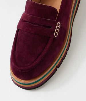 D&J Glamms Burgandy Suede