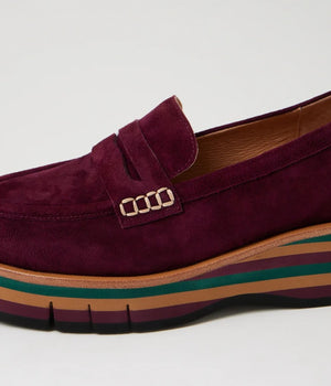 D&J Glamms Burgandy Suede