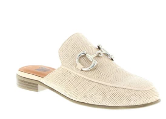 Neo Leather Mule Linen